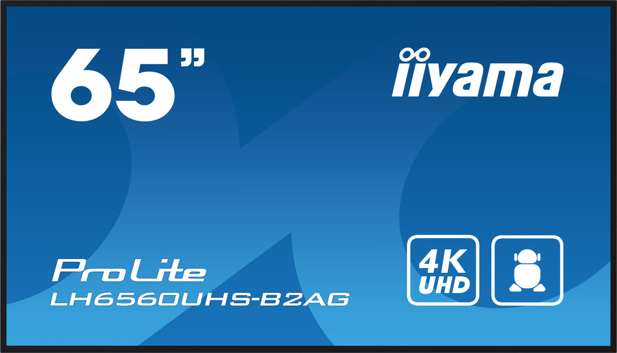EAN 4948570124459 - iiyama LH6560UHS-B2AG pantalla de señalización Pizarra de caballete digital 163,8 cm (64.5") LED Wifi 500 imagen 2