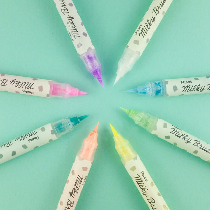 EAN 884851061348 - Pentel Milky marcador 1 pieza(s) Punta de pincel Rosa imagen 6