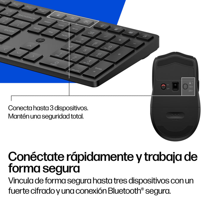 EAN 0198990955261 - HP Multi-Device Dual-Mode Mouse and Keyboard Combo 495C teclado Ratón incluido Hogar / Oficina USB + RF W imagen 6