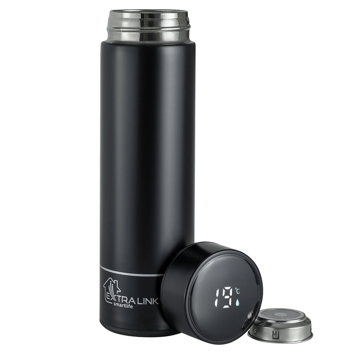 EAN 5905090335818 - Extralink MUG-SMART500 BLACK taza de viaje 500 ml Acero inoxidable imagen 8