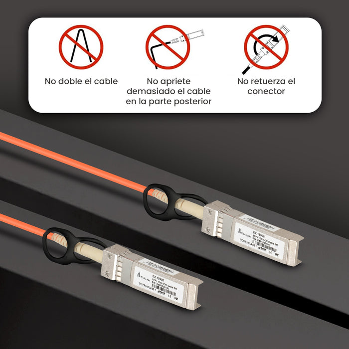 EAN 5903148915906 - Extralink EX.15906 Cable de fibra óptica e InfiniBand SFP+ Naranja imagen 8