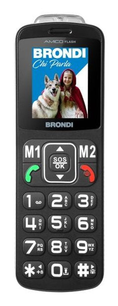 EAN 8015908820706 - Brondi Amico Flash 5,08 cm (2") Negro Teléfono básico imagen 3