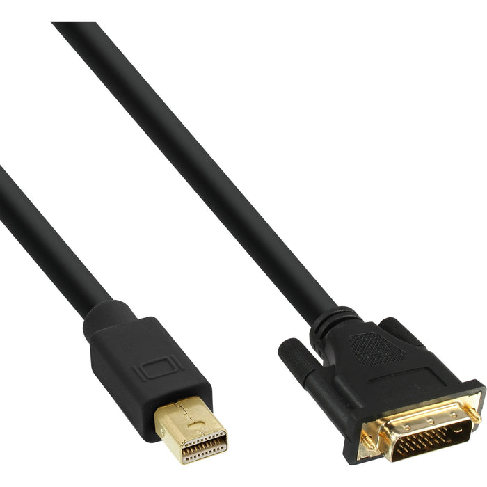 EAN 4043718267781 - InLine 17223 adaptador de cable de vídeo 3 m Mini DisplayPort DVI-D Negro imagen 1