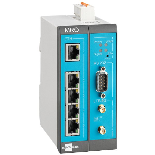 EAN 4022892000506 - Insys Microelectronics MoRoS MRO-L200 router 10 Gigabit Ethernet, 100 Gigabit Ethernet Azul, Gris, Blanco imagen 1