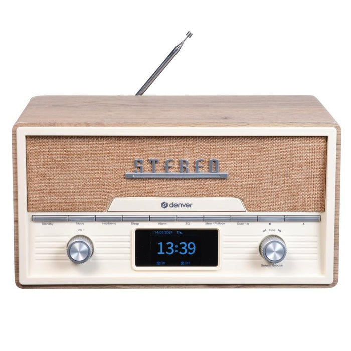 EAN 5706751073496 - Denver MDA-525LW Reproductor de CD portátil Madera imagen 1