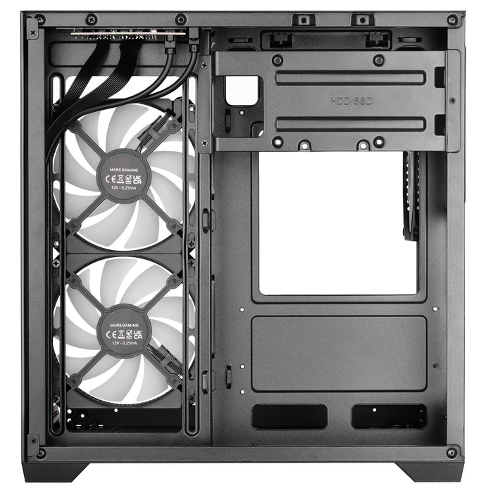 EAN 8435693114437 - Mars Gaming MCVIEW3 carcasa de ordenador Mini Tower Negro imagen 9