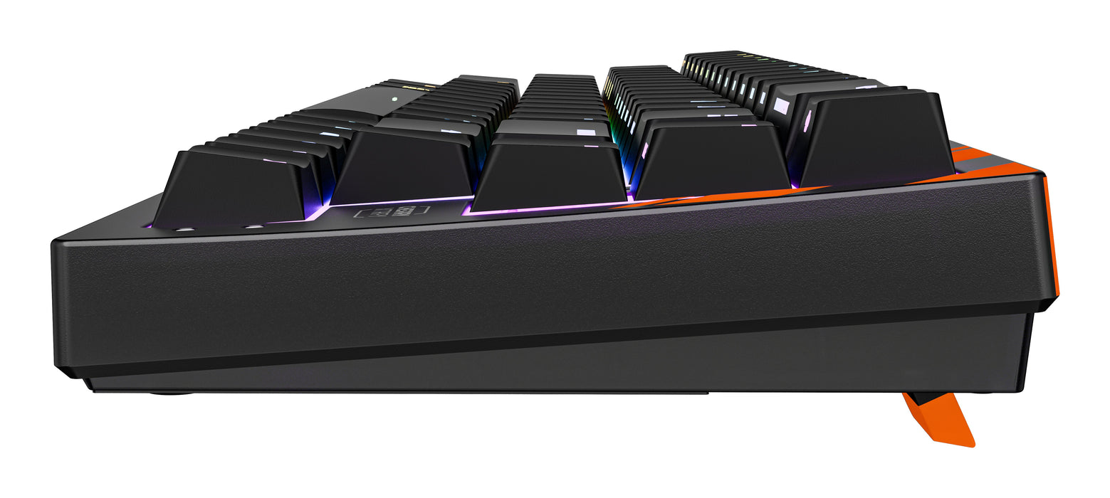 EAN 4025112121661 - CHERRY K5 PRO TMR COMPACT teclado Juego USB QWERTY Inglés de EE. UU. Negro, Naranja imagen 3