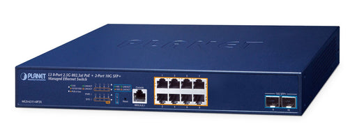 EAN 4711605287364 - PLANET Layer 3, 8-Port 2.5GBASE-T Gestionado L3 2.5G Ethernet (100/1000/2500) Energía sobre Ethernet (PoE imagen 1
