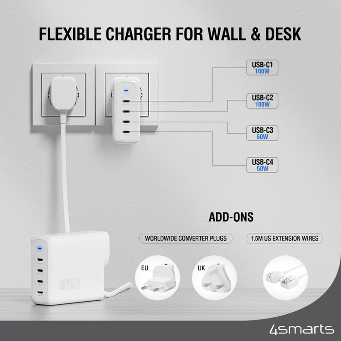 EAN 4252011906376 - 4smarts 544200 adaptador e inversor de corriente Interior 10 W Blanco imagen 3