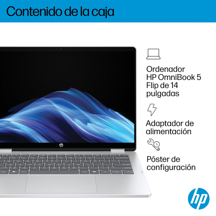 EAN 0199896061681 - HP OmniBook 5 Flip 2-in-1 Laptop 14-fp0045ns Intel Core 7 150U 35,6 cm (14") Pantalla táctil 2K 16 GB LPD imagen 5