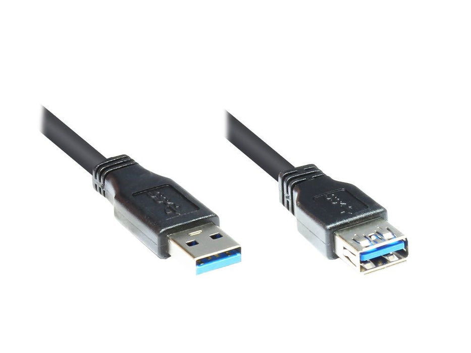 EAN 4014619347292 - Alcasa 2711-S03 cable USB USB 3.2 Gen 1 (3.1 Gen 1) 3 m USB A 5 Gbit/s Negro imagen 1