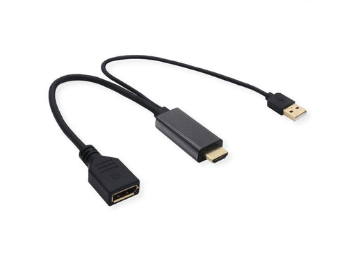 EAN 7630049632509 - VALUE 12.99.3146 adaptador de cable de vídeo 0,3 m HDMI tipo A (Estándar) DisplayPort Negro imagen 1