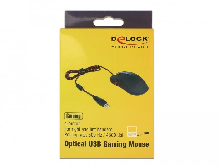 EAN 4043619125319 - DeLOCK 12531 ratón Juego Ambidextro USB tipo A Óptico 4800 DPI imagen 4