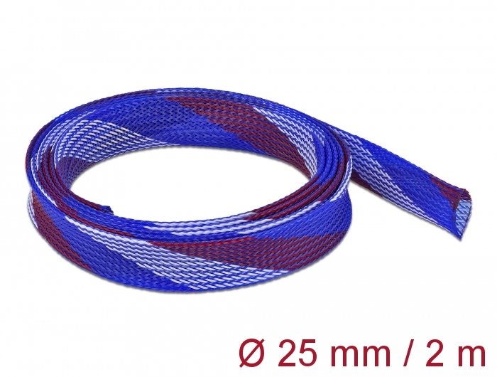EAN 4043619207510 - DeLOCK 20751 pasacables Azul, Rojo, Blanco imagen 3