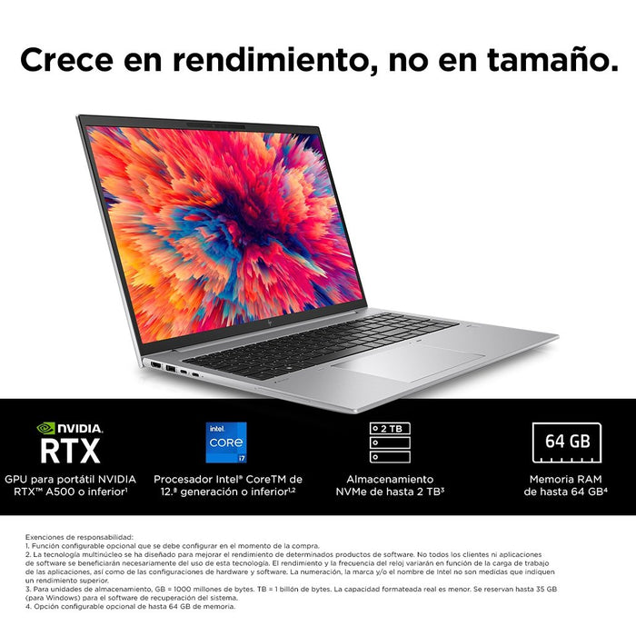 EAN 196548803514 - HP ZBook Firefly 16 G9 Intel® Core™ i5 i5-1240P Estación de trabajo móvil 40,6 cm (16") WUXGA 16 GB DDR5-S imagen 12
