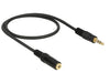 EAN 4043619837625 - DeLOCK 3.5mm M-F, 0.5m cable de audio 0,5 m 3,5mm Negro imagen 2