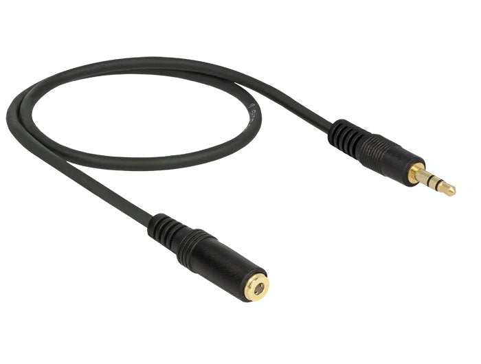 EAN 4043619837625 - DeLOCK 3.5mm M-F, 0.5m cable de audio 0,5 m 3,5mm Negro imagen 2