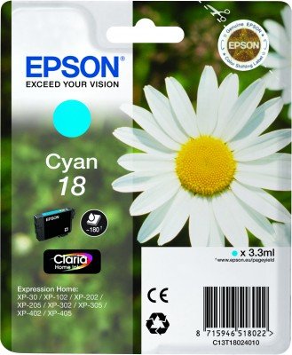 EAN 5052181955728 - Epson Daisy C13T18024010 cartucho de tinta 1 pieza(s) Original Fotos cian imagen 2