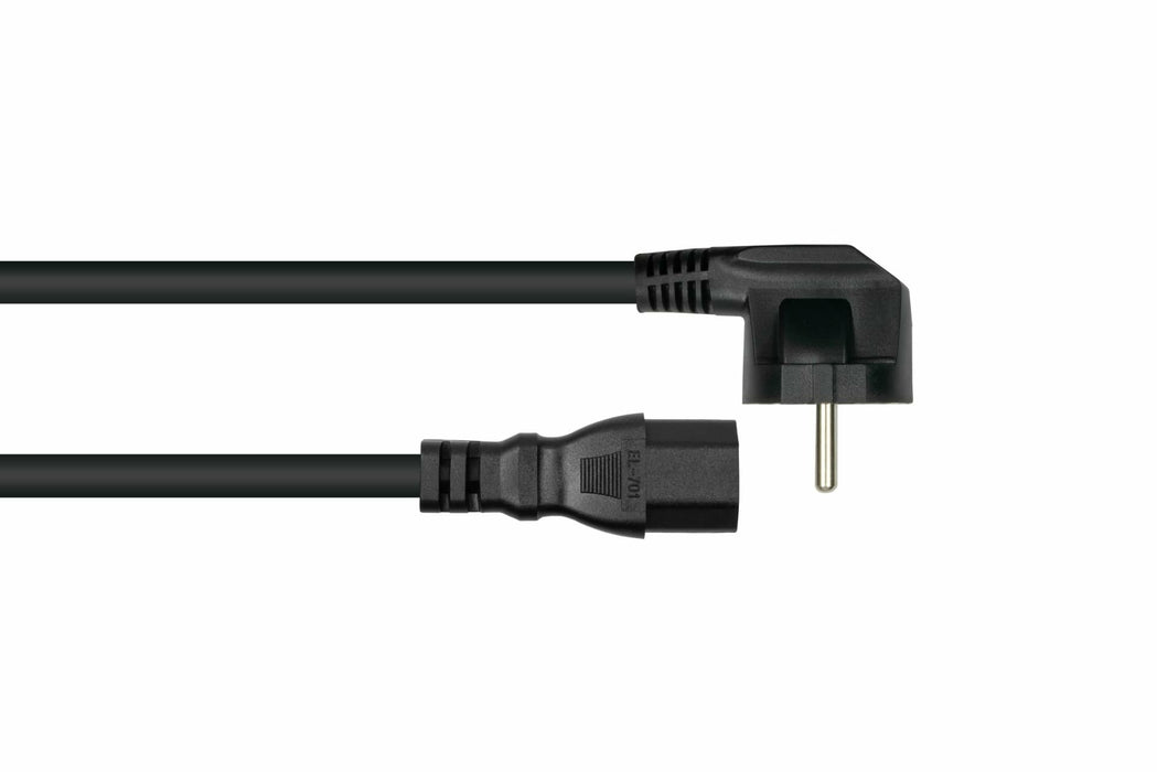EAN 4066857002396 - Kabelmeister SK0150-S010 cable de transmisión Negro 1 m Enchufe tipo E+F IEC C15 imagen 2