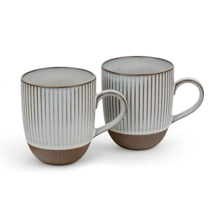1x2 Bredemeijer Mugs Ingo  450ml Mugs Stoneware White Str.147081