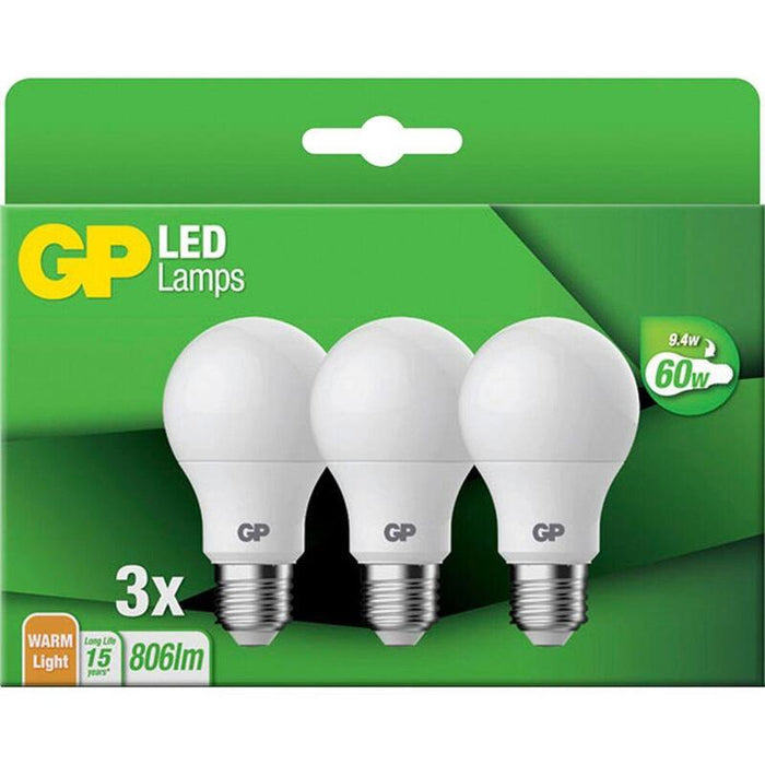 1x3 Gp Lighting Led Classic E27 9,4w                   Gp 087687