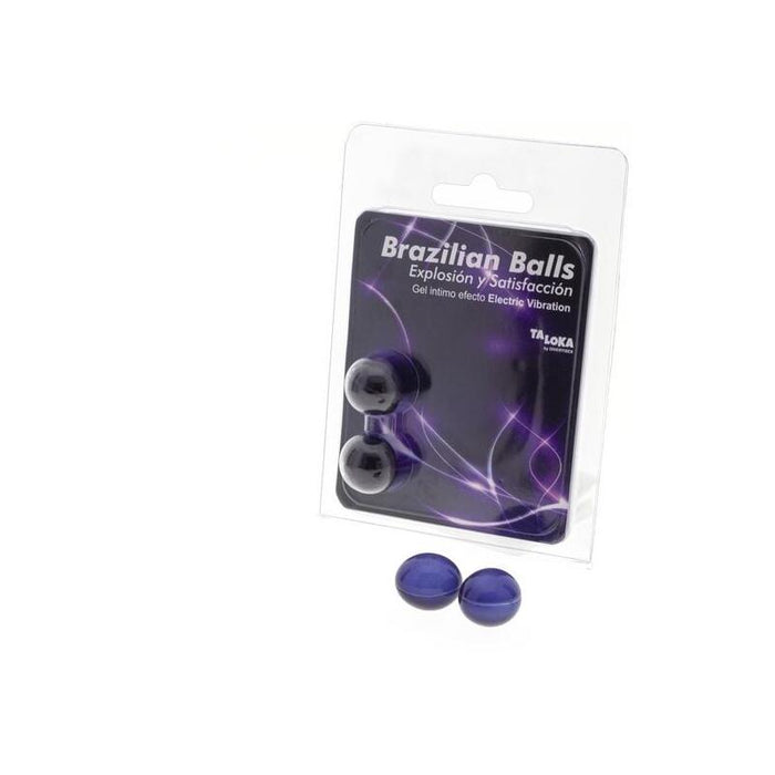 2  Brazilian Balls Explosion De Aromas Gel Excitante Efecto Electric  Vibración