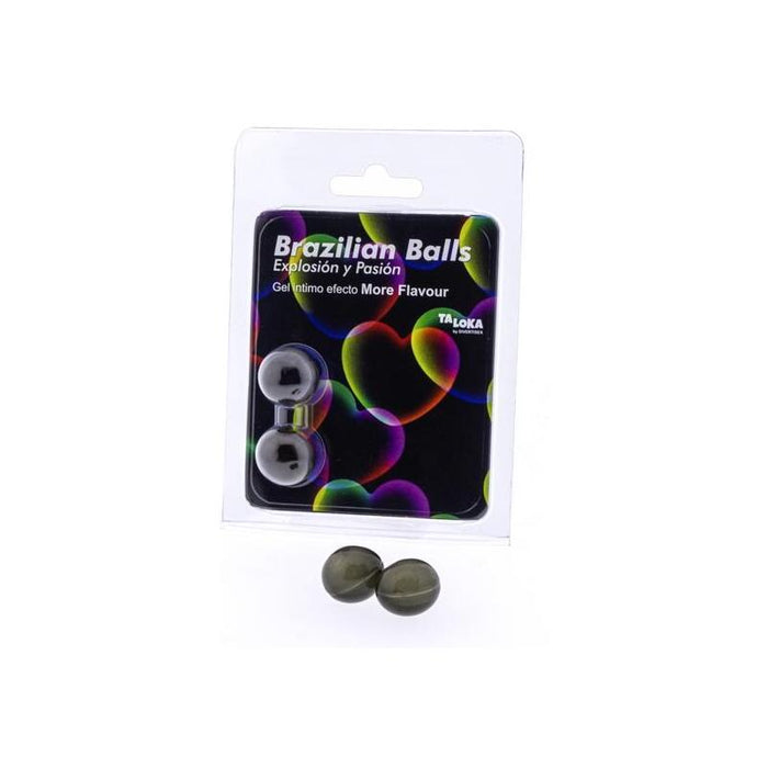 2  Brazilian Balls Explosion De Aromas Gel Excitante Efecto More Flavour