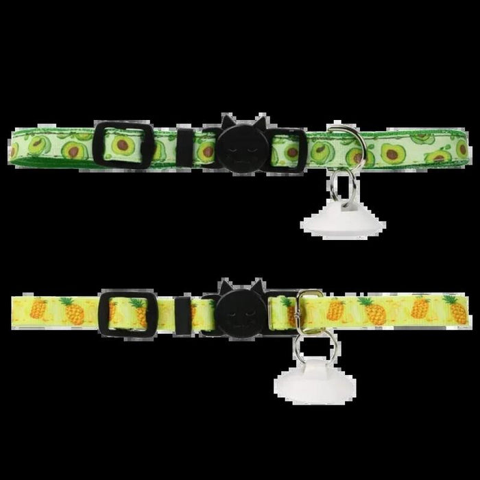 2 Collares Amarillo/Verde De Reconocimiento Para Comederos Y Bebederos Catlink