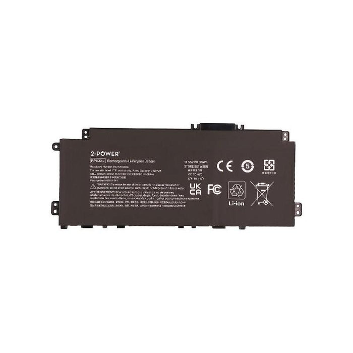 2-Power Batería 11.55v 3400mah Para Hp Pavilion X360 14-Dwxxx 2p-Pv03043
