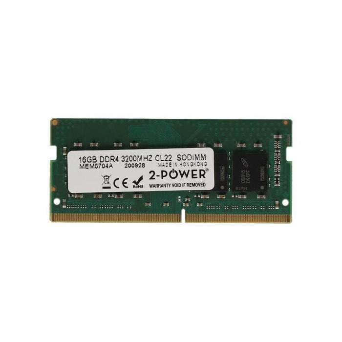 2-Power Memoria Sodimm 16gb Ddr4 3200mhz Cl22 Sodimm 2p-Kvr32s22s8/16