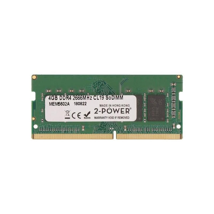 2-Power Memoria Sodimm 4gb Ddr4 2666mhz Cl19 Sodimm 2p-4vn05aa#Abd