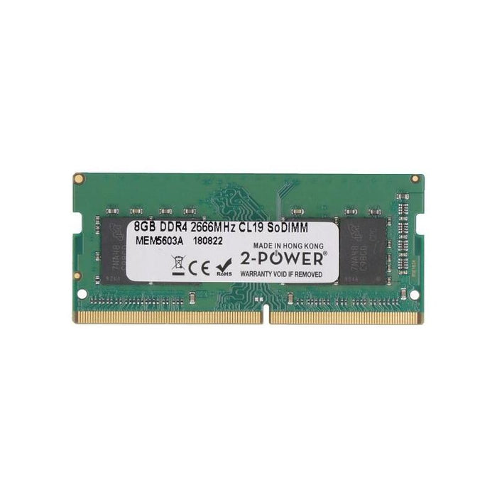 2-Power Memoria Sodimm 8gb Ddr4 2666mhz Cl19 Sodimm 2p-In4v8gndlri