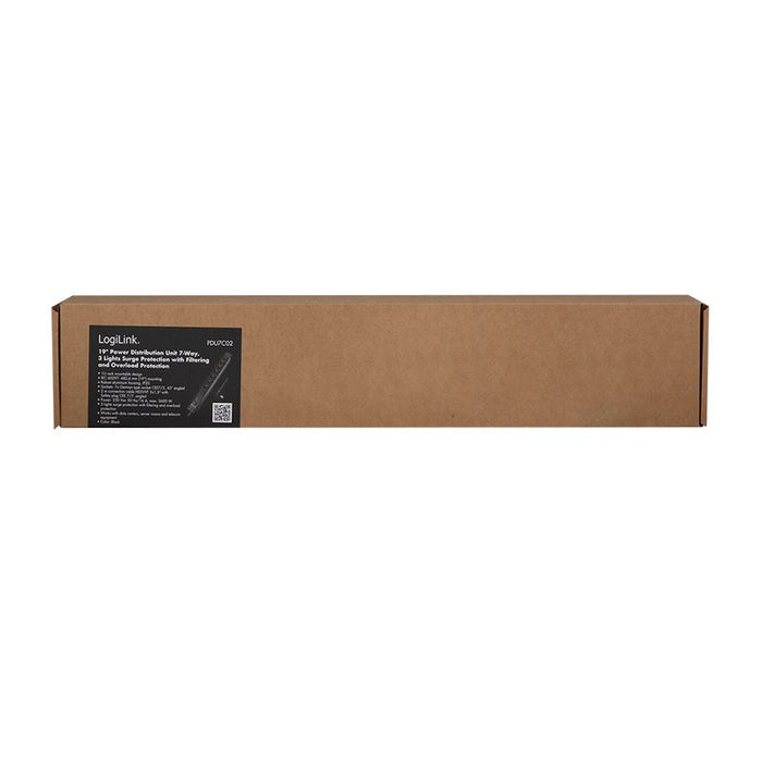 EAN 4052792068733 - LogiLink PDU7C02 unidad de distribución de energía (PDU) 7 salidas AC 1U Negro imagen 7