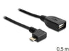 EAN 4043619832712 - DeLOCK USB micro-B - USB 2.0-A, 0.5m cable USB 0,5 m Micro-USB B USB A Negro imagen 1
