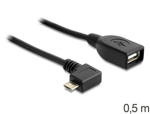 EAN 4043619832712 - DeLOCK USB micro-B - USB 2.0-A, 0.5m cable USB 0,5 m Micro-USB B USB A Negro imagen 1