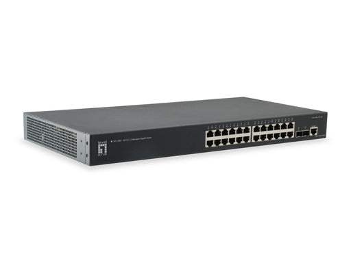 EAN 4015867203057 - LevelOne GTL-2661 switch Gestionado L2 Gigabit Ethernet (10/100/1000) Negro imagen 1