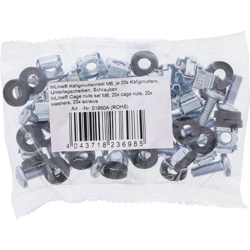 EAN 4043718236985 - InLine 01950A kit de montaje Negro, Plata Metal, Plástico imagen 2