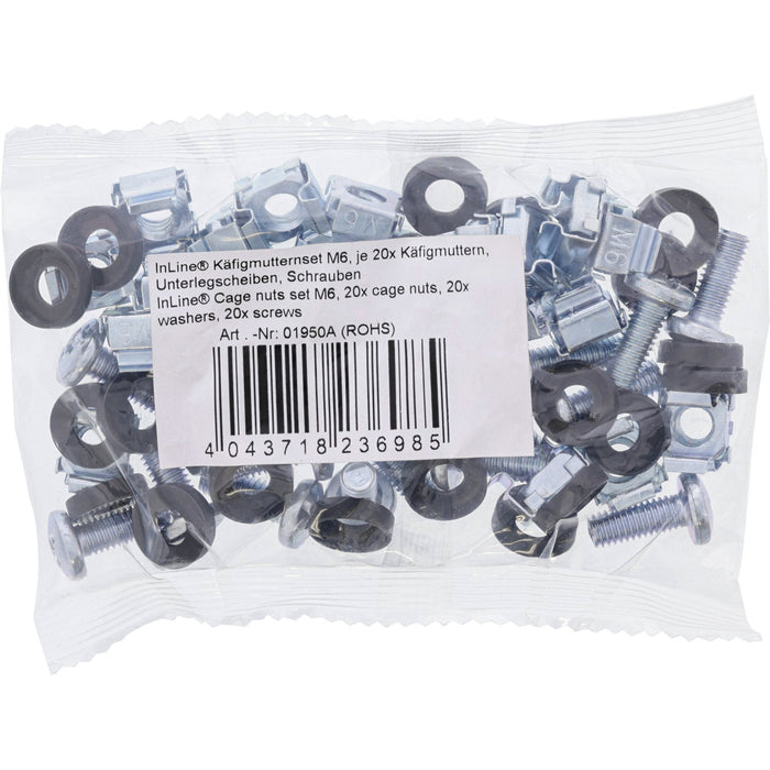 EAN 4043718236985 - InLine 01950A kit de montaje Negro, Plata Metal, Plástico imagen 2