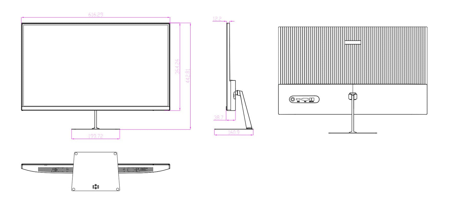 EAN 6923172546791 - Dahua Technology DHI-LM27-C200 pantalla para PC 68,6 cm (27") 1920 x 1080 Pixeles Full HD LCD Gris imagen 6