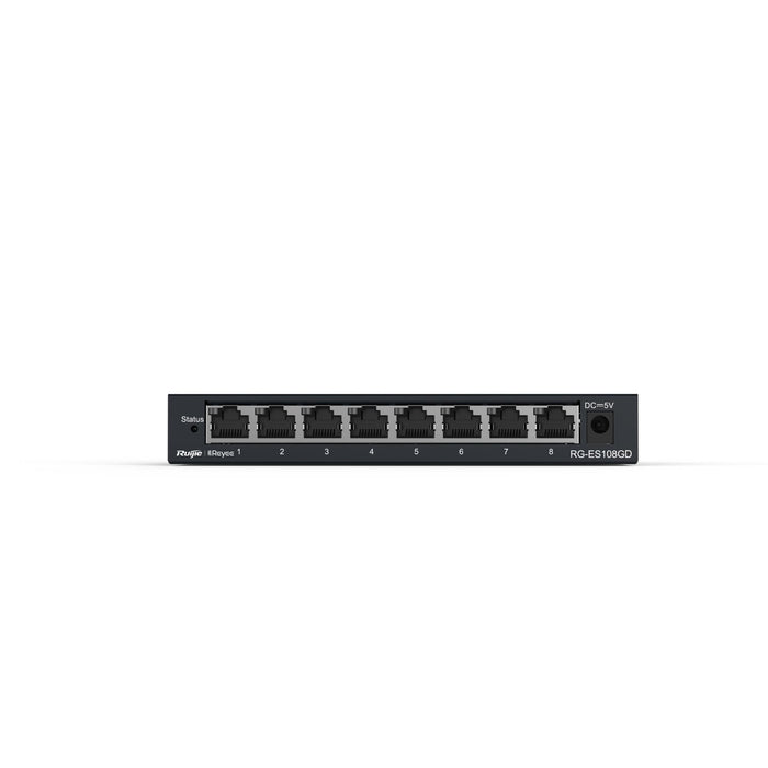EAN 6971693270442 - Ruijie Networks RG-ES108GD switch No administrado Gigabit Ethernet (10/100/1000) Negro imagen 1