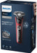 EAN 8720689008365 - Philips SHAVER Series 5000 S5883/10 afeitadora Máquina de afeitar de rotación Recortadora Negro, Rojo imagen 3