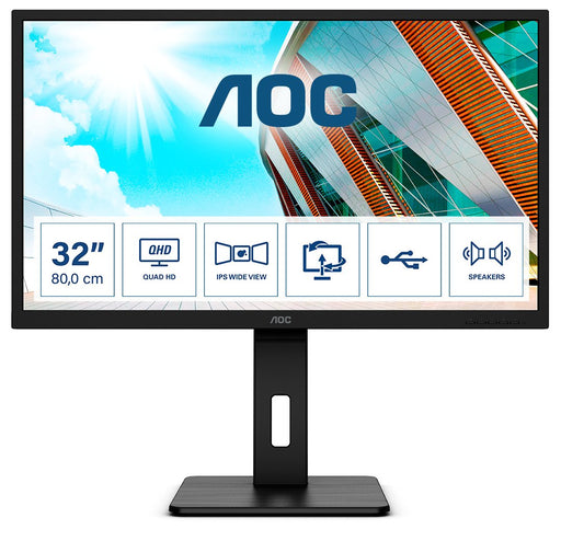 EAN 4038986118170 - AOC P2 Q32P2 pantalla para PC 80 cm (31.5") 2560 x 1440 Pixeles 2K Ultra HD LED Negro imagen 1