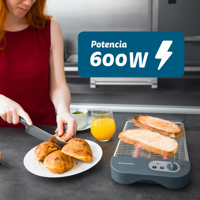 EAN 8426156013138 - Grunkel TSP-G2 tostadora 6 4 rebanada(s) 600 W Gris, Acero inoxidable imagen 3