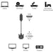 EAN 8057685304635 - Techly 5.0m HDMI - DVI-D M/M 5 m Negro imagen 3