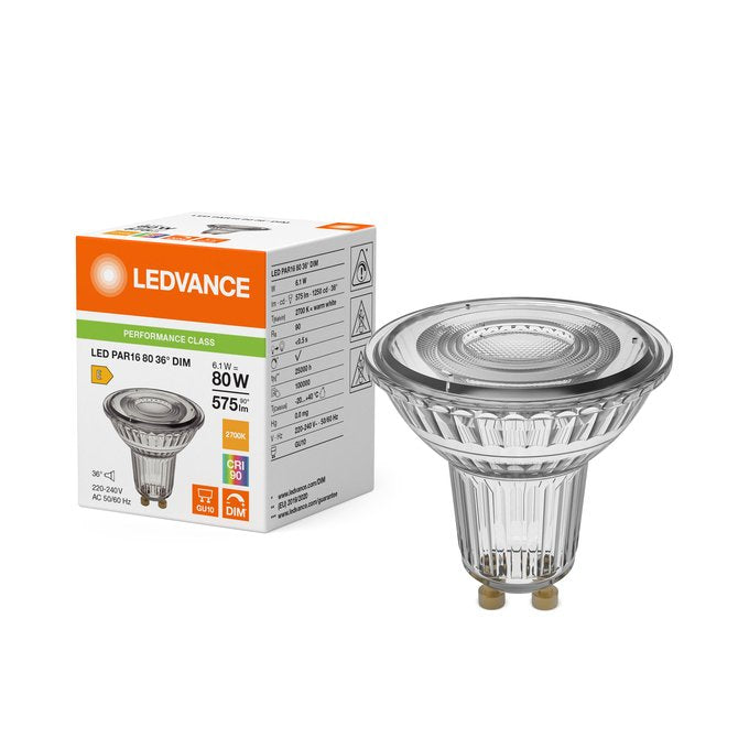 EAN 4099854456275 - LEDVANCE 4099854456275 lámpara LED Blanco cálido 2700 K 6,1 W GU10 E imagen 3