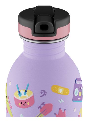 EAN 8059388263066 - 24Bottles Music Friends Uso diario 250 ml Silicona, Acero inoxidable Púrpura imagen 2