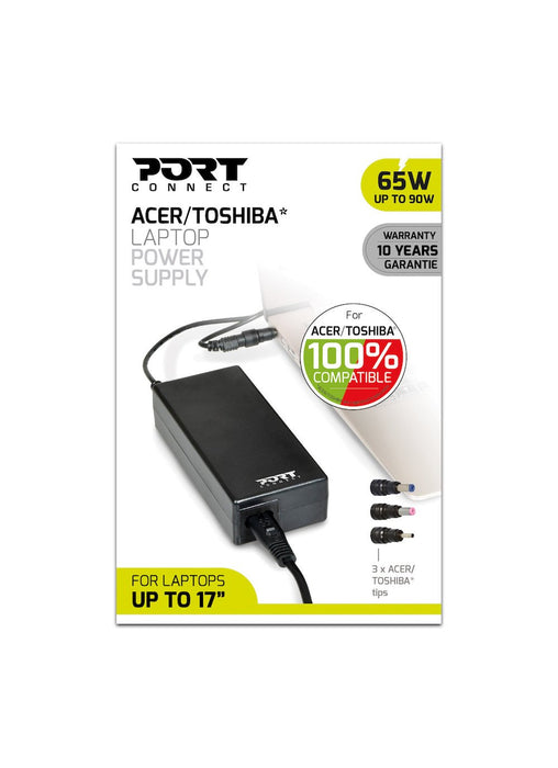 EAN 3567042030107 - Port Designs 900093-ACTO adaptador e inversor de corriente Interior 65 W Negro imagen 2