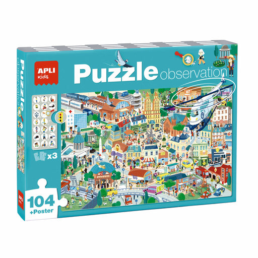 EAN 8410782188209 - APLI Kids 18820 puzzle Puzzle rompecabezas 104 pieza(s) Ciudad imagen 1
