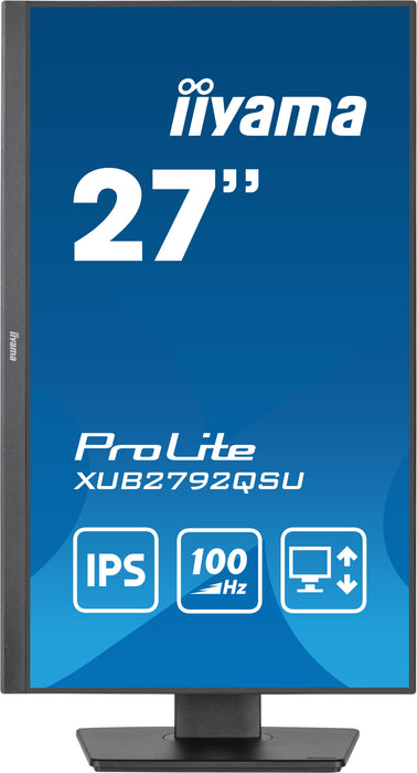 EAN 4948570122615 - iiyama ProLite XUB2792QSU-B6 pantalla para PC 68,6 cm (27") 2560 x 1440 Pixeles Quad HD LED Negro imagen 4