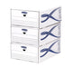 EAN 0043859671991 - Fellowes 4461104 empaque Caja de cartón para envíos Azul, Blanco imagen 1